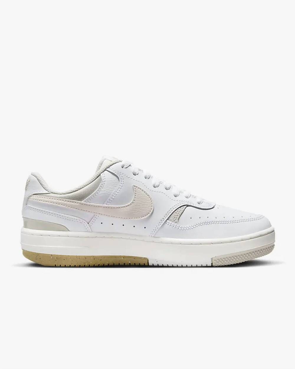 NEW NIKE women's gamma force sneakers in white/phantom/light bone/sanddrift